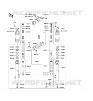 FOURCHE pour Kawasaki SUPER SHERPA
