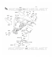 PIECE DE CADRE (COUVERTURE) pour Kawasaki SUPER SHERPA