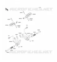REPOSE PIED pour Kawasaki SUPER SHERPA