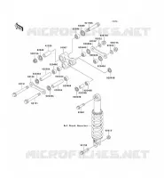 SUSPENSION ARRI&Egrave;RE pour Kawasaki SUPER SHERPA