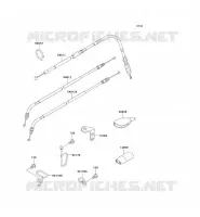 CABLES pour Kawasaki SUPER SHERPA