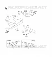 CACHE LAT&Eacute;RAL/GARDE CHAINE pour Kawasaki SUPER SHERPA