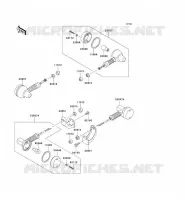 CLIGNOTANTS pour Kawasaki SUPER SHERPA