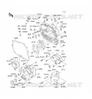 COUVERCLES MOTEUR pour Kawasaki SUPER SHERPA