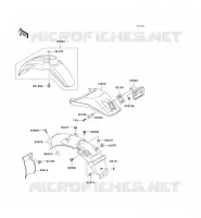 GARDE BOUE pour Kawasaki SUPER SHERPA