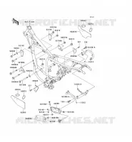 PIECE DE CADRE (COUVERTURE) pour Kawasaki SUPER SHERPA