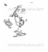 CH&Acirc;SSIS pour Kawasaki KLR500