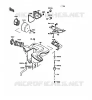 FILTRE A AIR pour Kawasaki KLR500