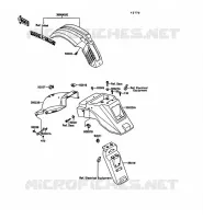 GARDE BOUE pour Kawasaki KLR500