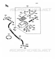 MAITRE CYLINDRE AV pour Kawasaki KLR500