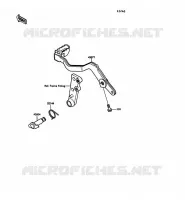 PEDALE DE FREIN pour Kawasaki KLR500