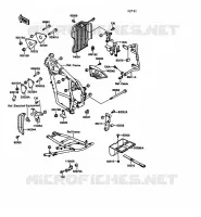 PIECE DE CADRE (COUVERTURE) pour Kawasaki KLR500