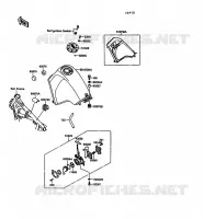 RESERVOIR CARBURANT pour Kawasaki KLR500