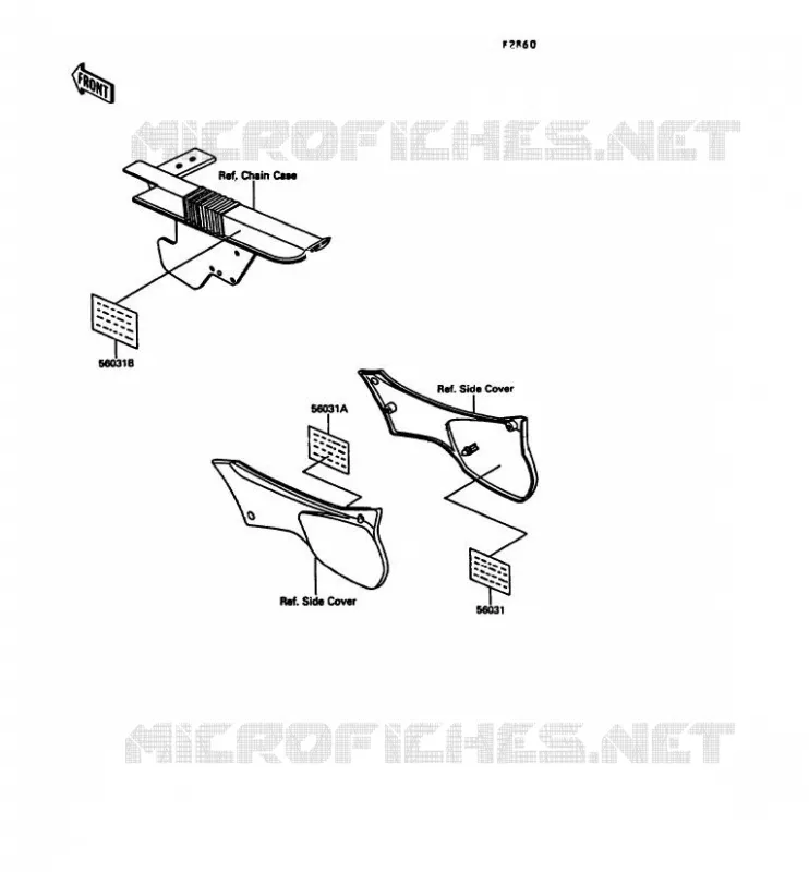 LABEL Kawasaki MOTOS 600 1990 KLR600  KL600-A5