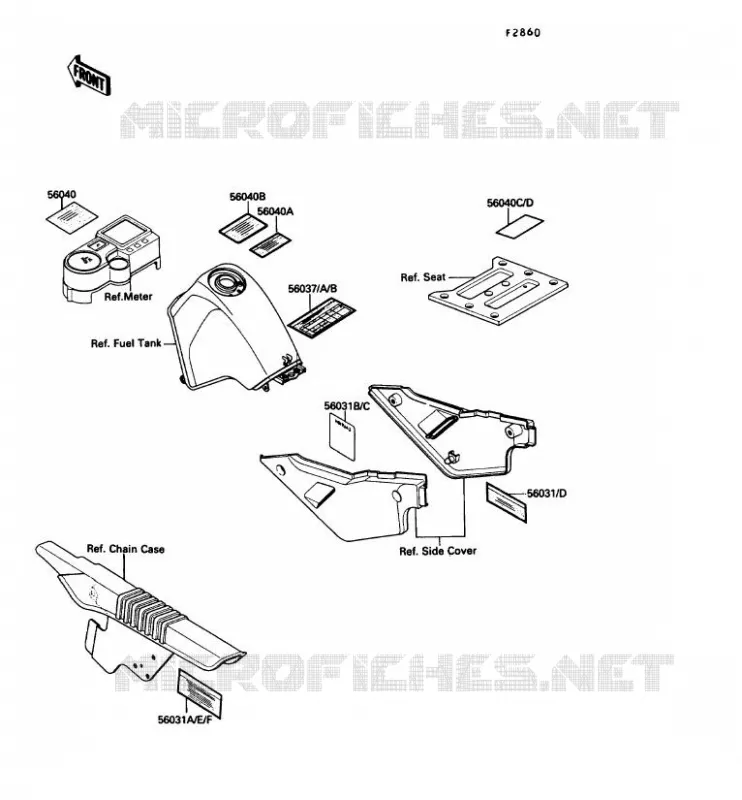 LABEL Kawasaki MOTOS 650 1991 KLR650  KL650-A5