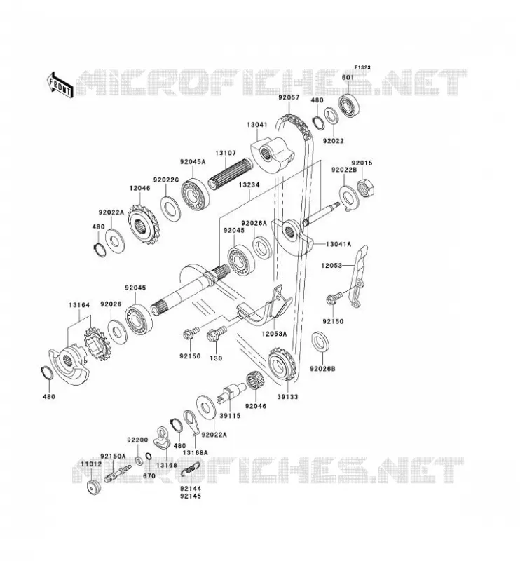 BALANCIER Kawasaki MOTOS 650 2006 KLR650  KL650A6F
