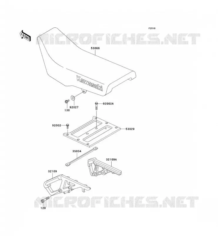 SELLE Kawasaki MOTOS 650 2007 KLR650  KL650A7F