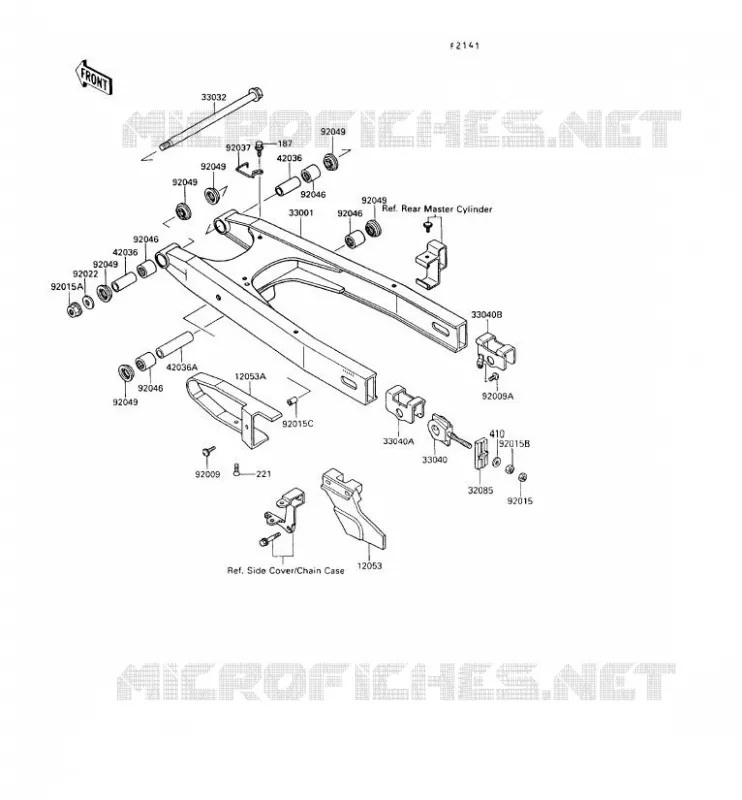 BRAS OSCILLANT Kawasaki MOTOS 650 1995 KLR650  KL650-A9