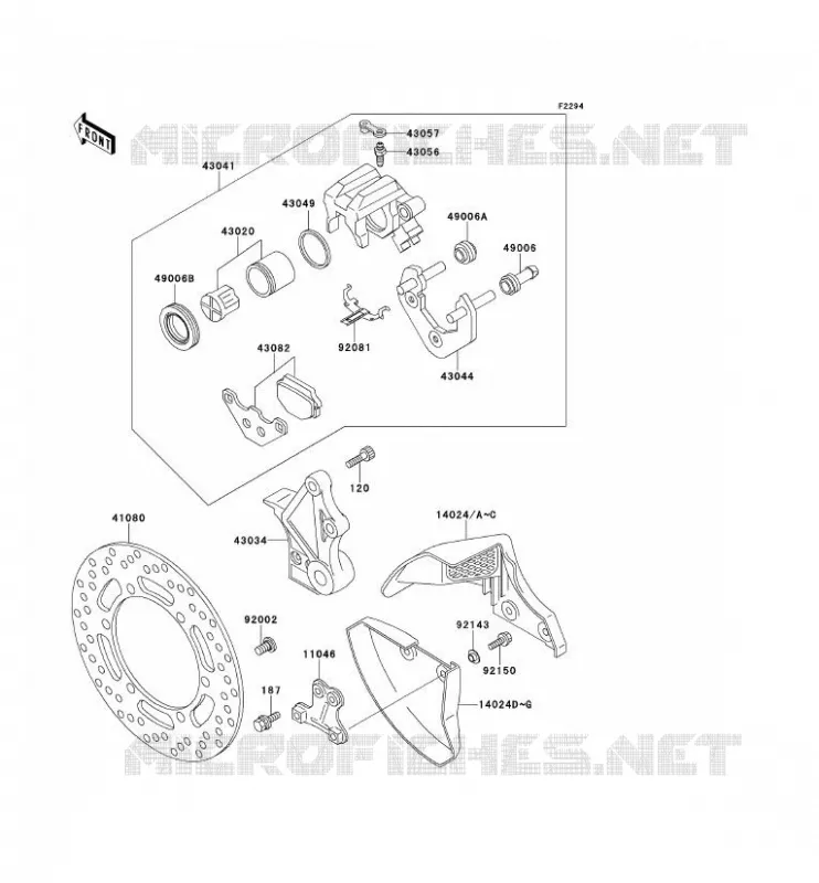 &Eacute;TRIER ARRI&Egrave;RE Kawasaki MOTOS 650 1990 TENGAI  KL650-B2
