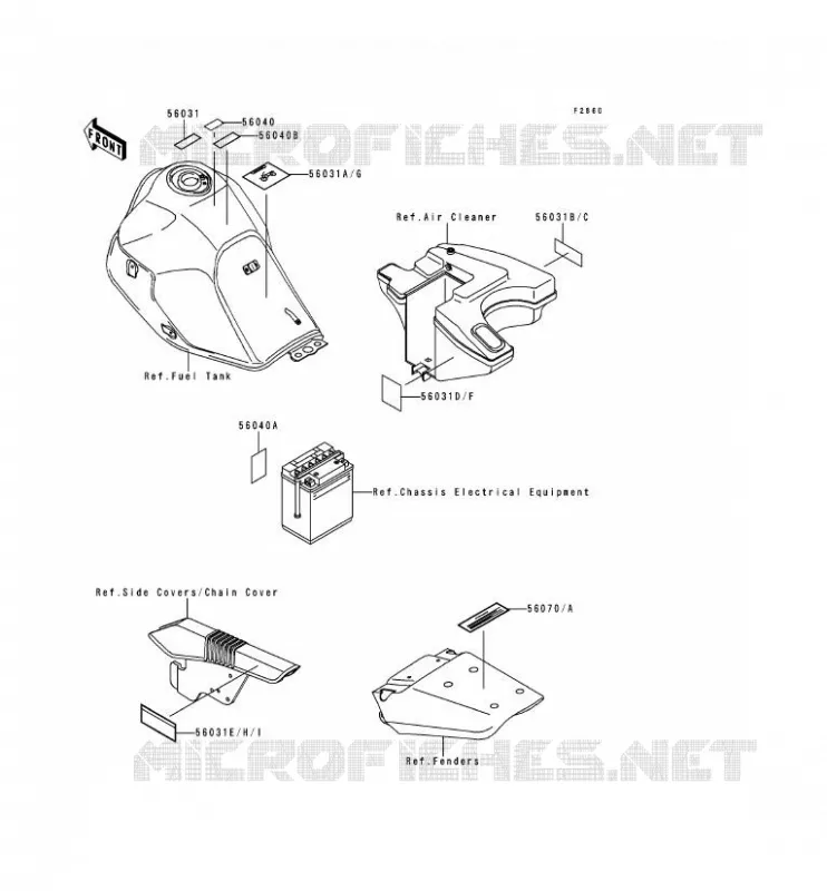 LABEL Kawasaki MOTOS 650 1995 KLR650  KL650-C1