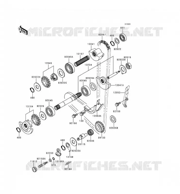 BALANCIER Kawasaki MOTOS 650 1999 KLR650  KL650-C5