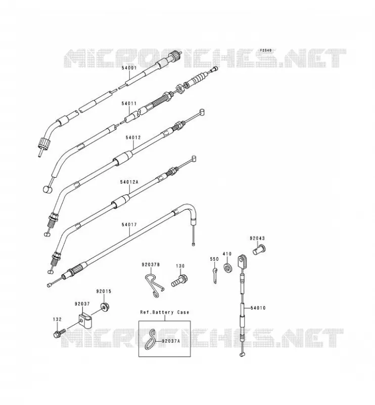 CABLES Kawasaki MOTOS 650 1999 KLR650  KL650-C5