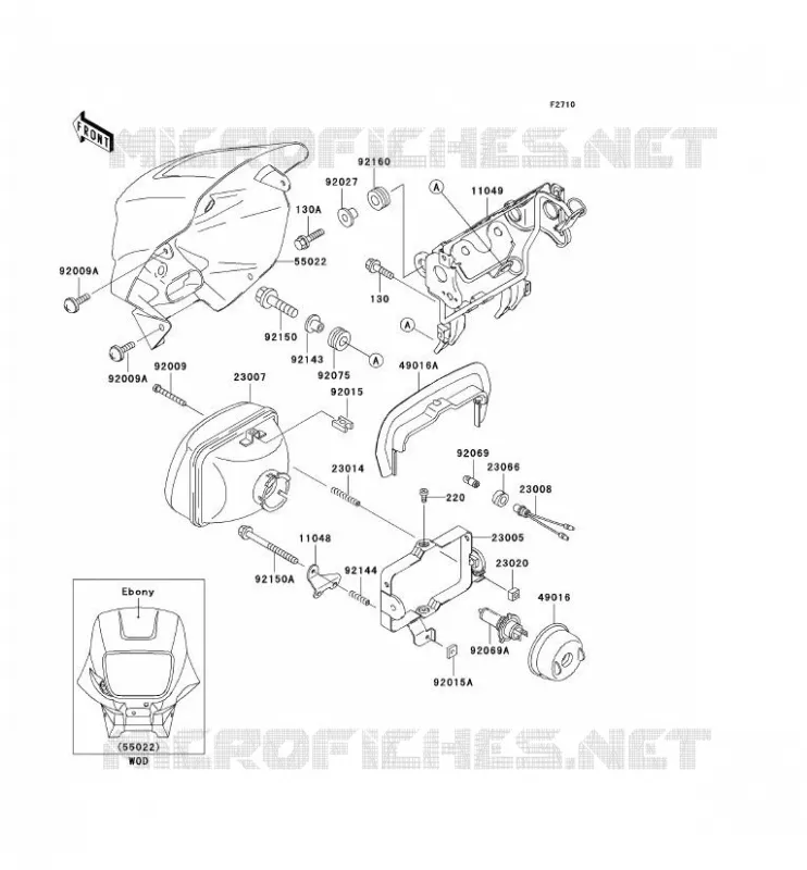 OPTIQUE(S) Kawasaki MOTOS 650 2003 KLR650  KL650-C9