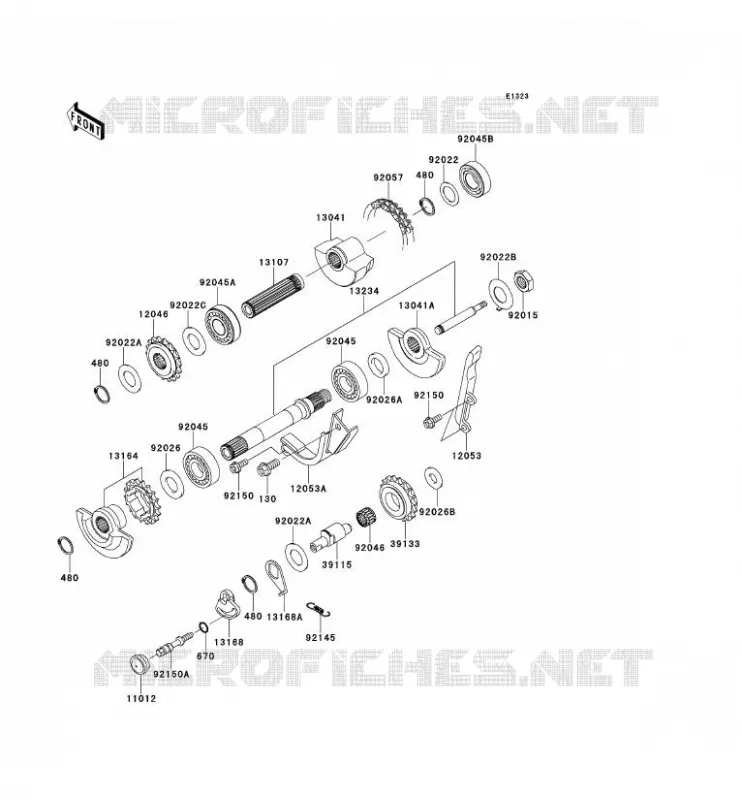 BALANCIER Kawasaki MOTOS 650 2008 KLR650  KL650E8F