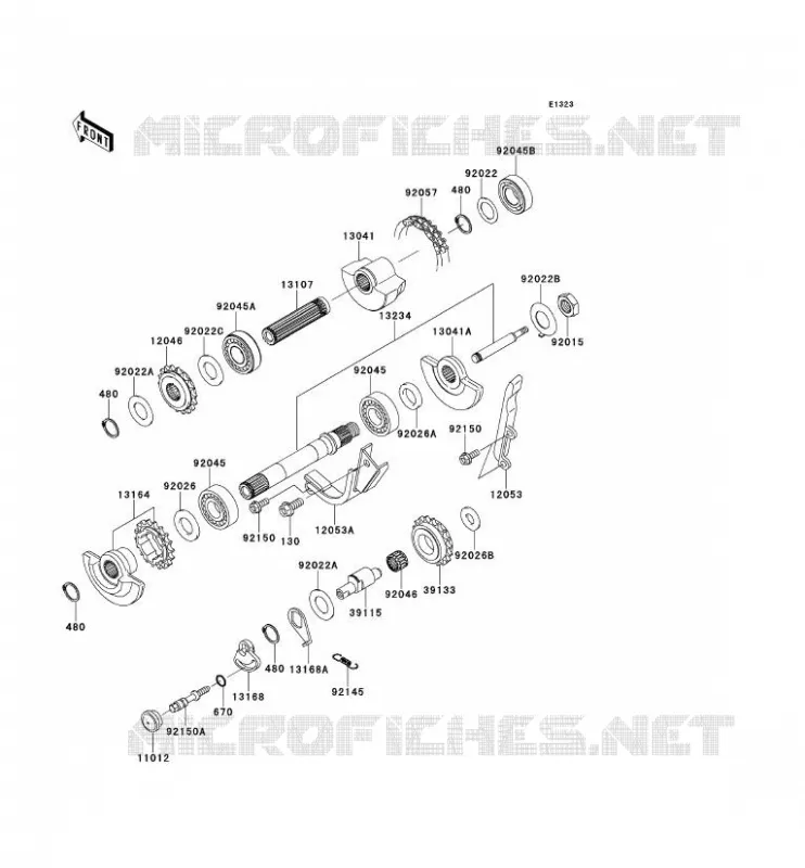 BALANCIER Kawasaki MOTOS 650 2008 KLR650  KL650E8F