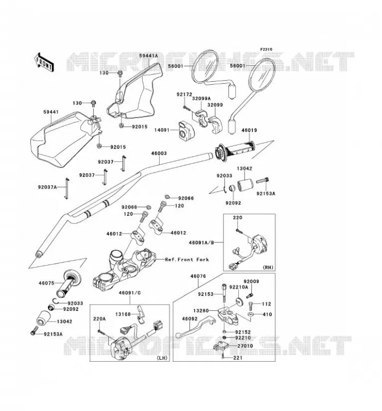 GUIDON Kawasaki MOTOS 650 2008 KLR650  KL650E8F