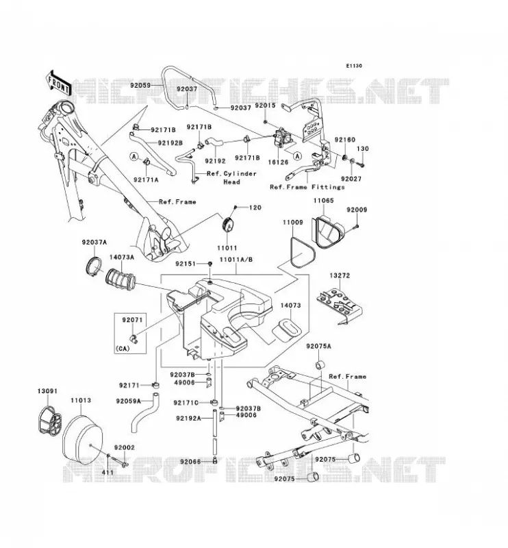 FILTRE A AIR Kawasaki MOTOS 650 2012 KLR650  KL650ECF