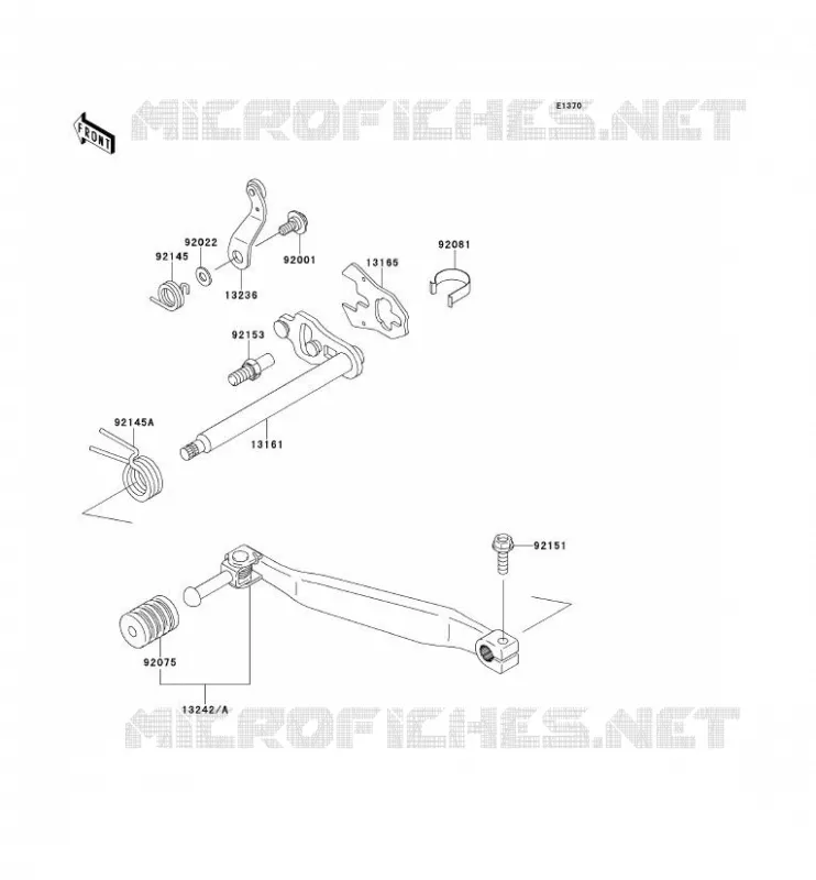 SELECTEUR Kawasaki MOTOS 650 2012 KLR650  KL650ECF