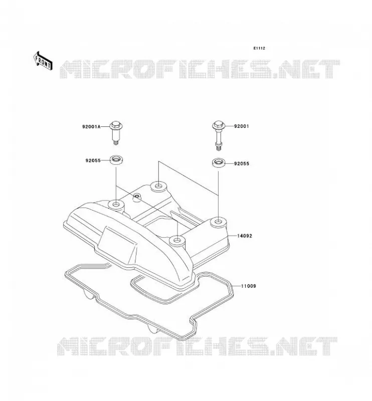 COUVRE CULASSE Kawasaki MOTOS 650 2013 KLR650  KL650EDF