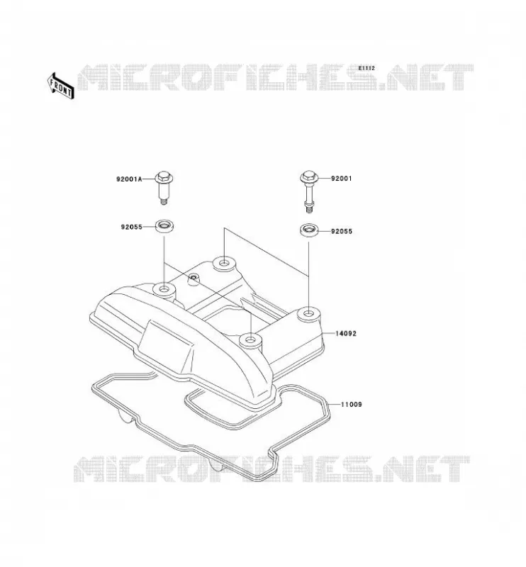COUVRE CULASSE Kawasaki MOTOS 650 2014 KLR650  KL650EEF