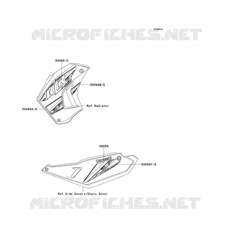 STICKER(EBONY) Kawasaki MOTOS 650 2014 KLR650  KL650EEF