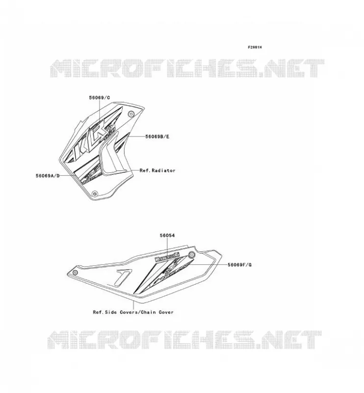 STICKER(EBONY) Kawasaki MOTOS 650 2014 KLR650  KL650EEF