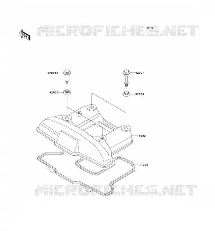 COUVRE CULASSE Kawasaki MOTOS 650 2014 KLR650  KL650EES