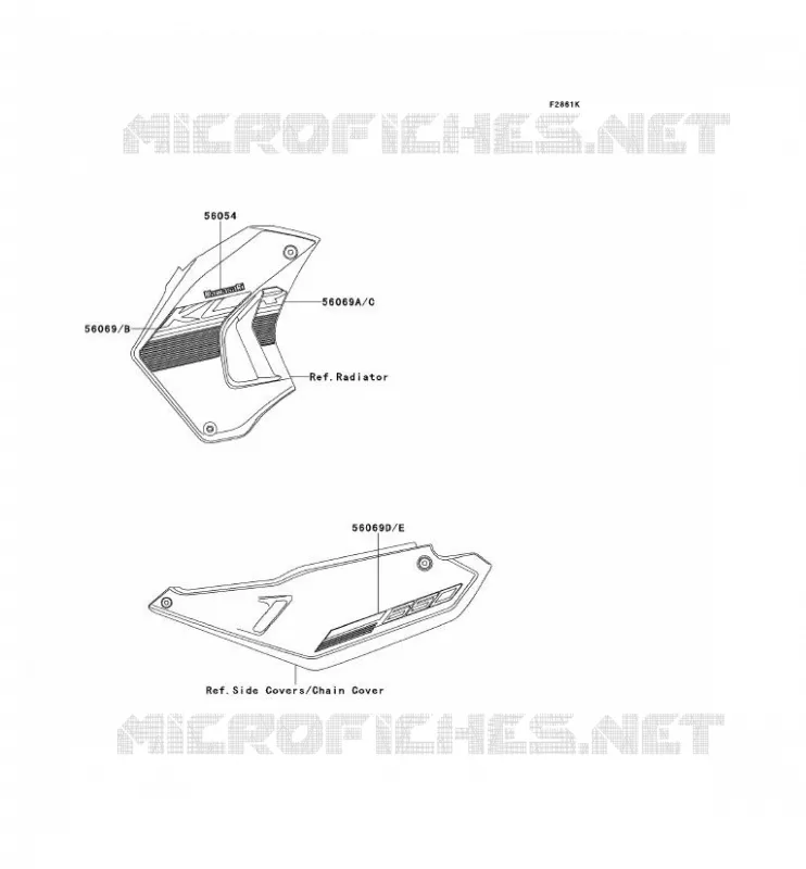 STICKER(GREEN) Kawasaki MOTOS 650 2014 KLR650  KL650EES