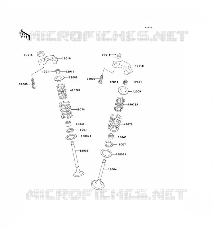 SOUPAPE Kawasaki MOTOS 250 2000 KLE250  KLE250-A5