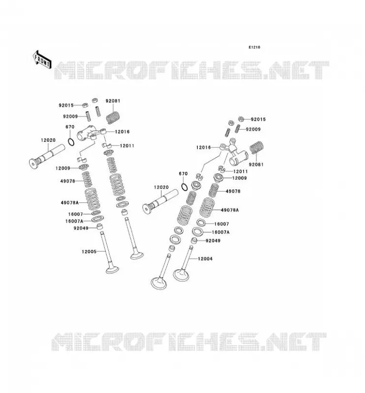 SOUPAPE Kawasaki MOTOS 500 2002 KLE500  KLE500-A12
