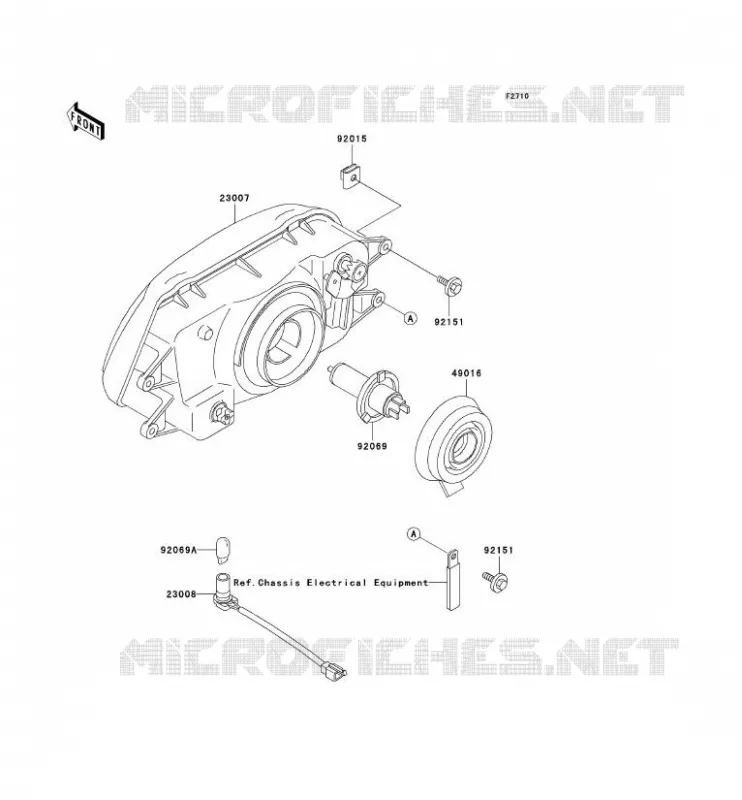 OPTIQUE(S) Kawasaki MOTOS 500 2003 KLE500  KLE500-A13