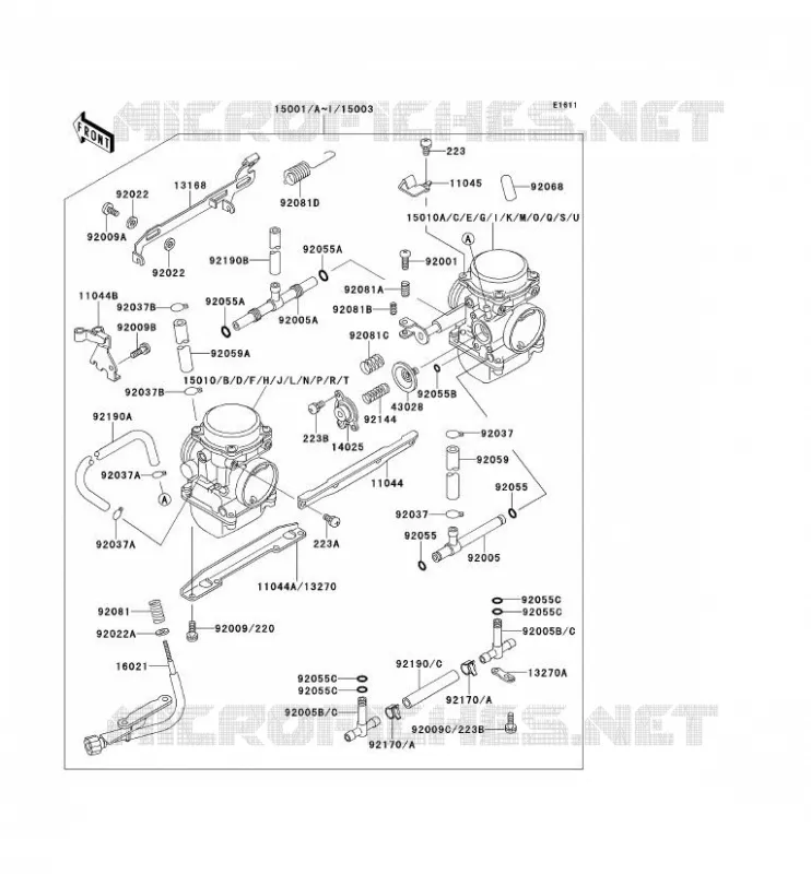 CARBURATEUR Kawasaki MOTOS 500 1992 KLE500  KLE500-A2