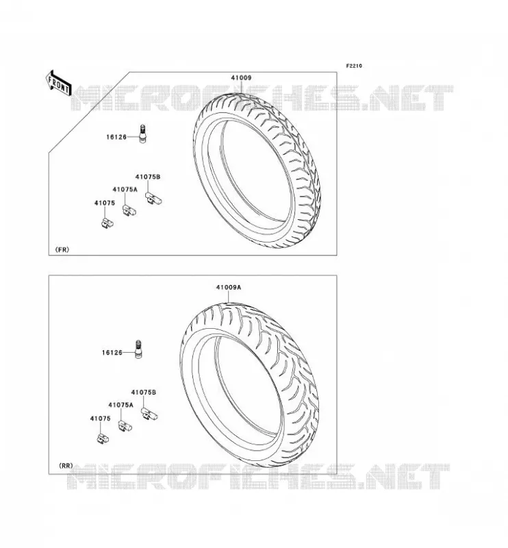 PNEUS Kawasaki MOTOS 650 2007 VERSYS 650  KLE650A7F