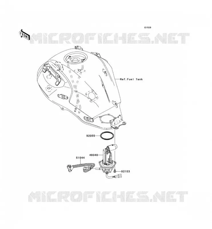 POMPE A ESSENCE Kawasaki MOTOS 650 2007 VERSYS 650  KLE650A7F