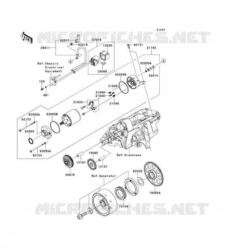D&Eacute;MARREUR Kawasaki MOTOS 650 2009 VERSYS 650  KLE650A9F