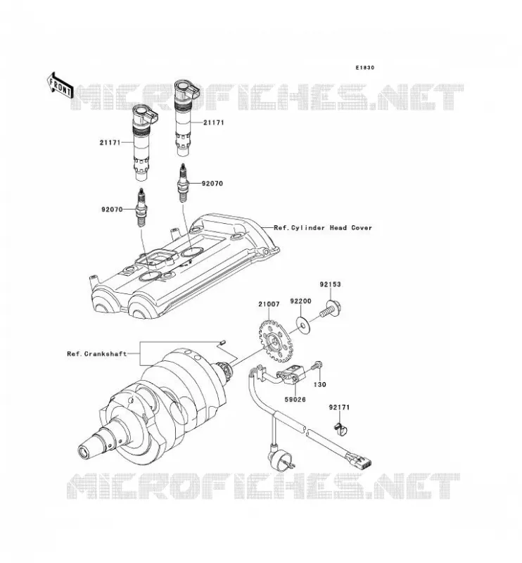 SYSTEME D&acute;ALLUMAGE Kawasaki MOTOS 650 2009 VERSYS 650  KLE650A9F