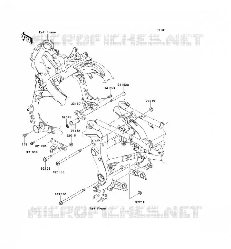 SUPPORT MOTEUR Kawasaki MOTOS 650 2009 VERSYS 650  KLE650A9F