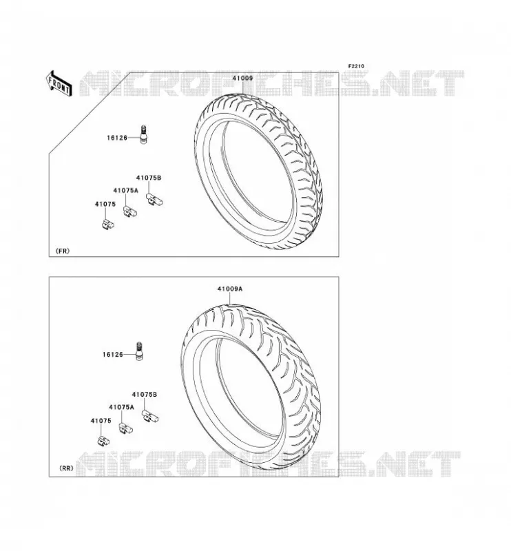PNEUS Kawasaki MOTOS 650 2007 VERSYS 650  KLE650B7F