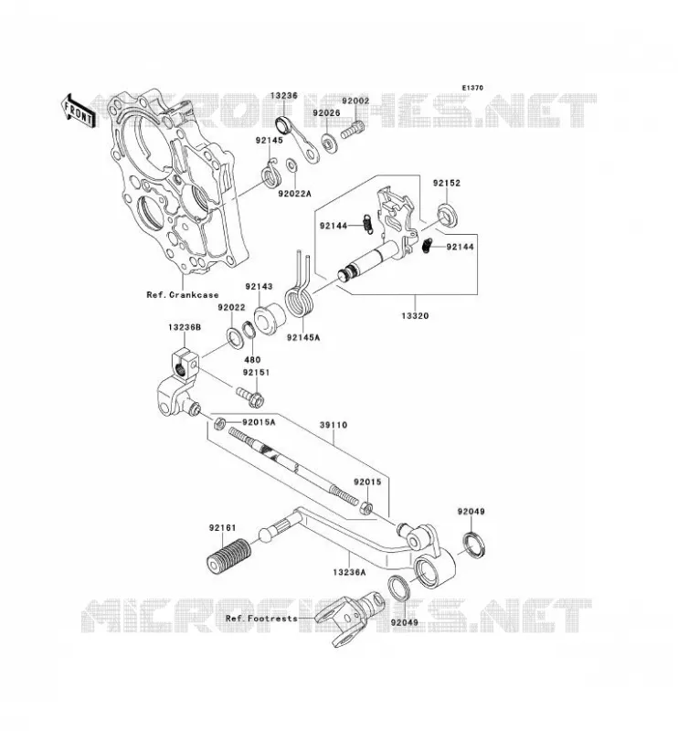 SELECTEUR Kawasaki MOTOS 650 2007 VERSYS 650  KLE650B7F