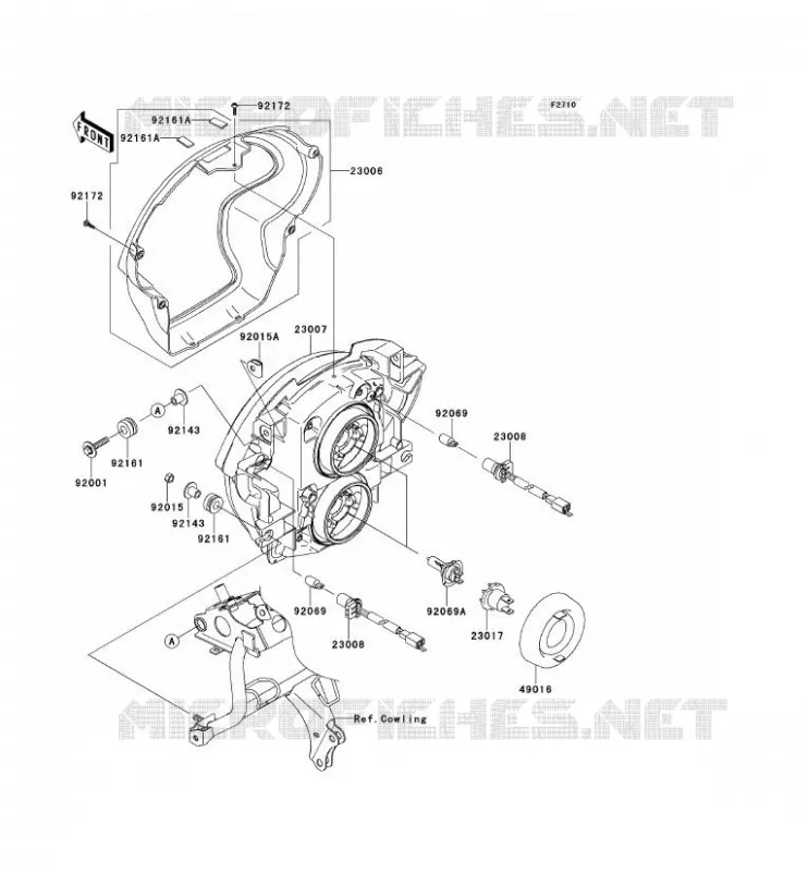 OPTIQUE(S) Kawasaki MOTOS 650 2008 VERSYS 650  KLE650B8F